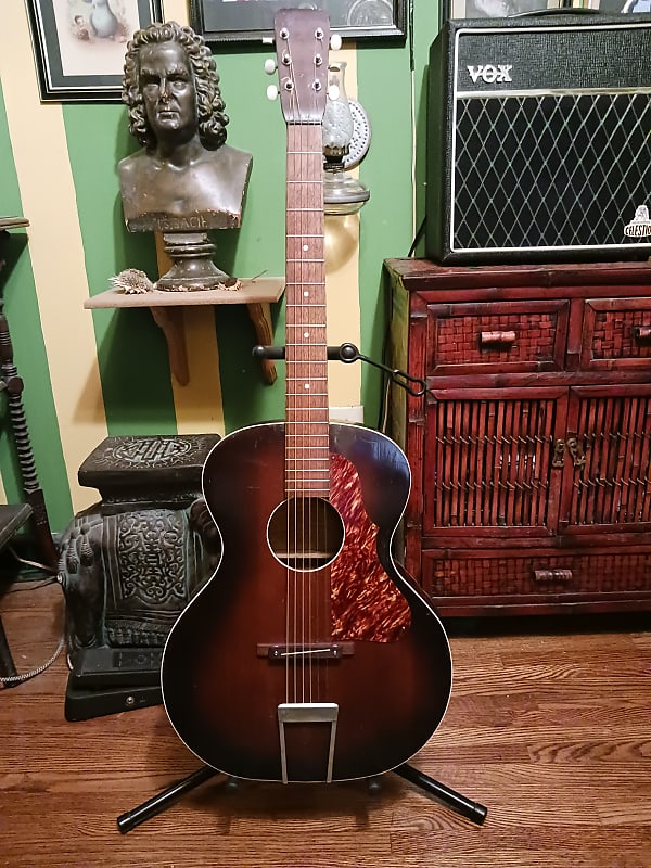 ~Pre War REGAL Solid Flamed Maple FLAT TOP Antique Acoustic | Reverb