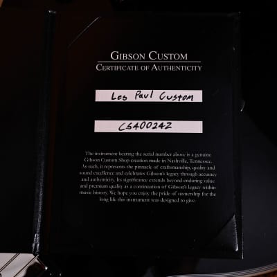 Gibson Les Paul Custom, Ebony Gloss Finish, Nickel Hardware 10lbs 1.3oz image 10