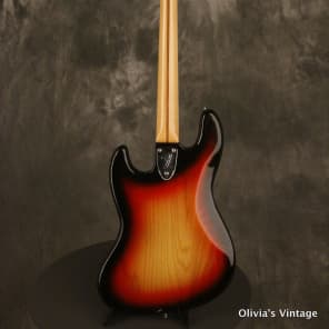 original 1977 Fender JAZZ BASS Sunburst w/GOLD pickguard image 20