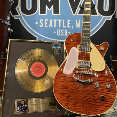 Gretsch Brad Whitford’s Aerosmith "Listen To Whitford" Cover, Gretsch, Pro Sidewinder, Authenticated (#76) 2019 Bourbon Flame image 3