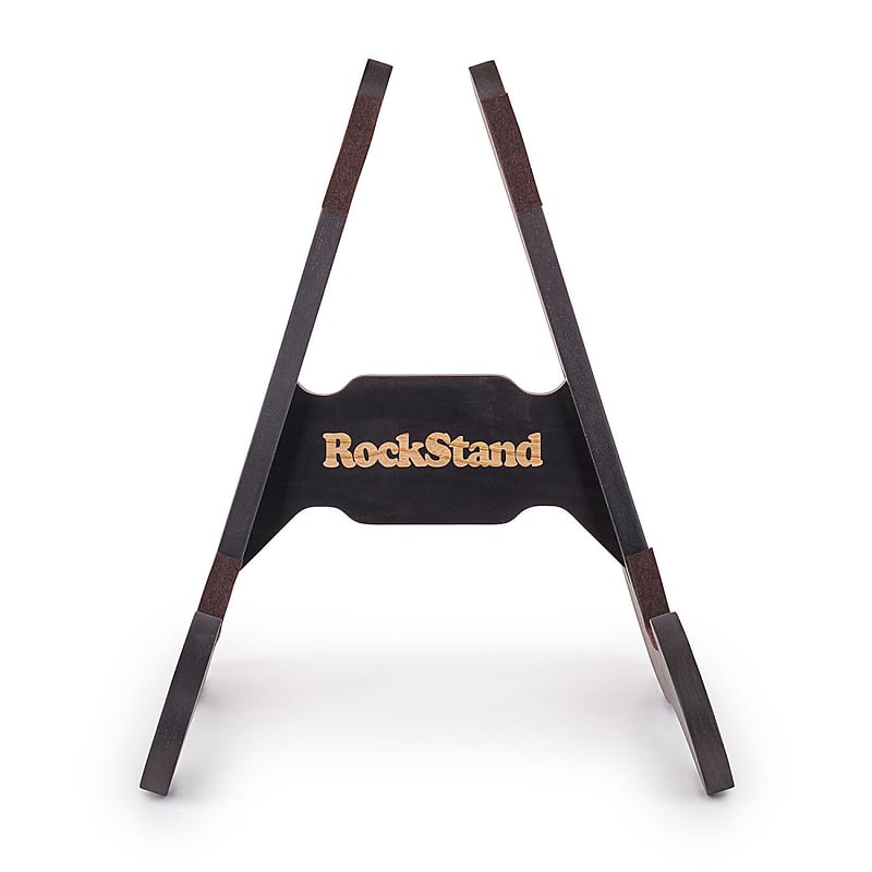 RockStand Wood A-Frame Stand - for Acoustic Guitar & Bass - Natural Finish