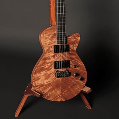 Hancock Guitars Auburn Custom Electric Gutiar - Wild Curly Queensland Maple Carved Top image 5
