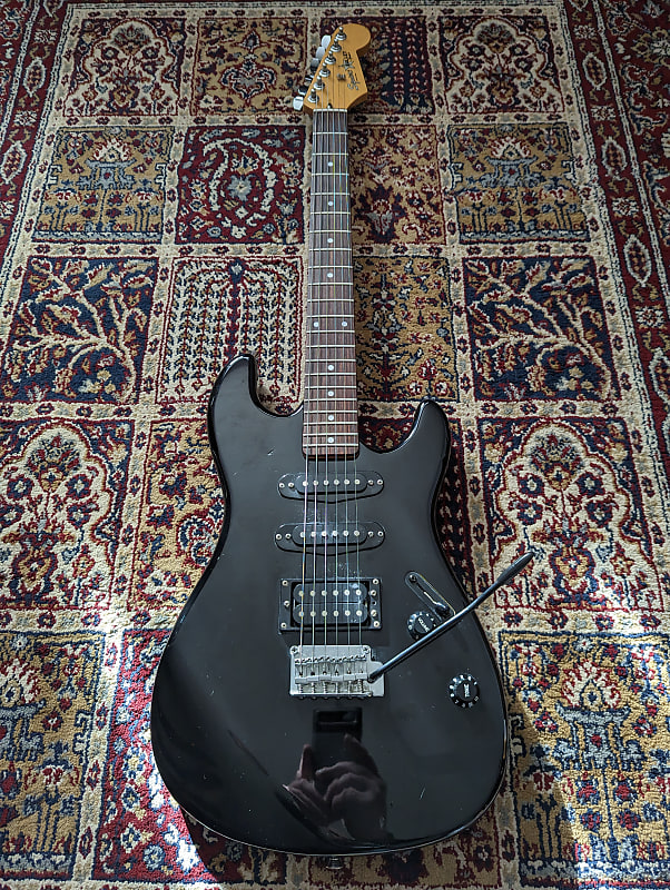 Fender Squier Bullet Stratocaster E9 1983 Mik Korean Black Reverb