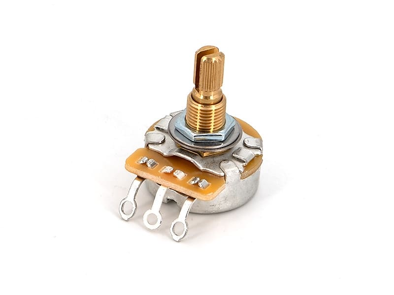 CTS A250K 250K METRIC M8 18 TEETH 9.5MM SPLIT SHAFT LOGARITHMIC POTENTIOMETER image 1