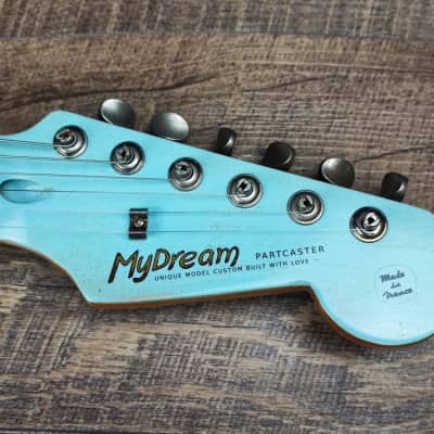 MyDream Partcaster Custom Built - Sonic Blue over Sunburst John Mayer image 8