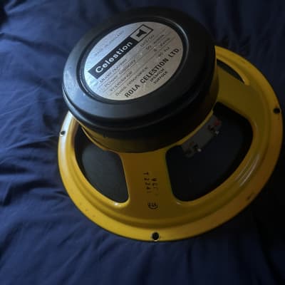 1976 Celestion Speaker G12 G12/50 Yellow image 3