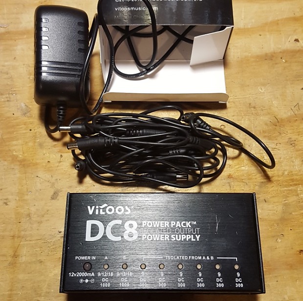 Vitoos DC8 Isolated Pedal Power Supply | Reverb