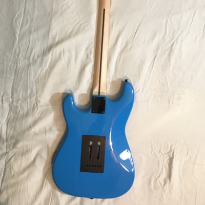 Electric Blue “Tom Delonge Style” Squier Stratocaster Partscaster image 4
