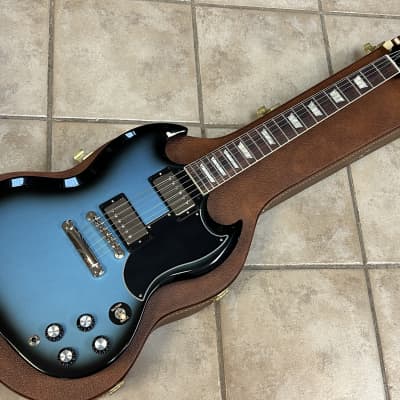 2023 Gibson USA SG Standard '61 Stop Bar Pelham Blue Burst image 2