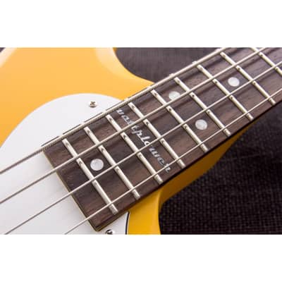 Reverend Mike Watt Signature Wattplower Bass Guitar - Satin Watt Yellow image 5
