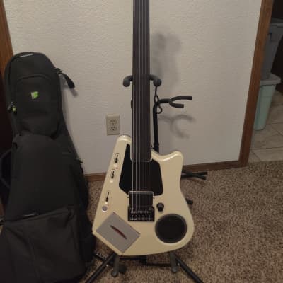 Modified Fretless Casio EG-5 - Electric Guitar -1980s - White for sale