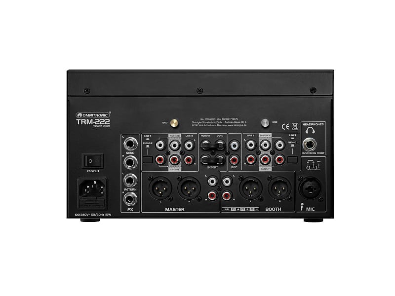 Omnitronic TRM-222 2-Channel Rotary Mixer 2024 | Reverb
