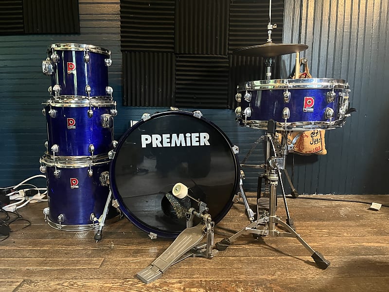 Vintage Premier Drum Kit Lot Hardware, Snare, Stands & More Reverb