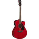 Yamaha FSX800C RR Solid Top Cedar Acoustic/Electric Guitar - Ruby Red