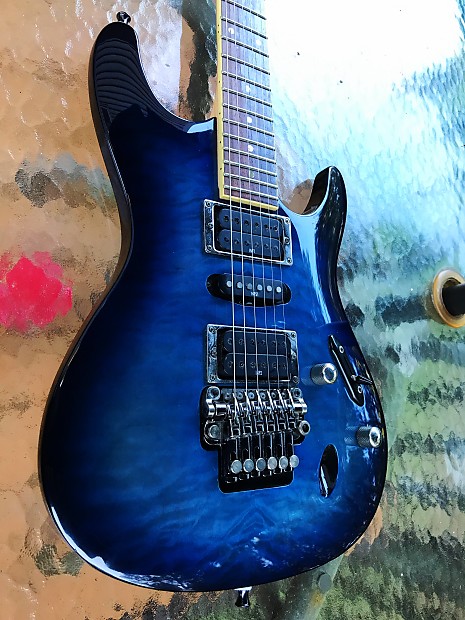 Ibanez S470DXQM Electric Guitar Purple Quilt Maple S Series 470