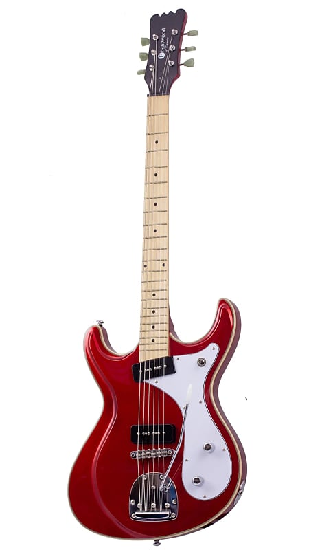 Eastwood Sidejack Baritone DLX-M Bound Solid Basswood Body Maple Set Neck 6-String Electric Guitar image 1
