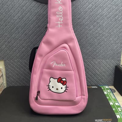 Squier Hello Kitty Gig Bag LAST ONE! Case Upgraded SkunkWerx 2024 - Pink and White image 3