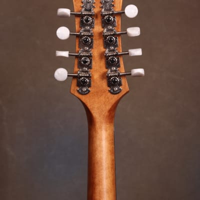 Eastman PCH-M104 natural finished A-Style Oval-Hole Mandolin solid spruce top with gigbag image 7