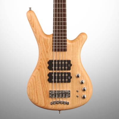 Warwick GPS Corvette Double Buck 5 Electric Bass, 5-String, Natural image 1