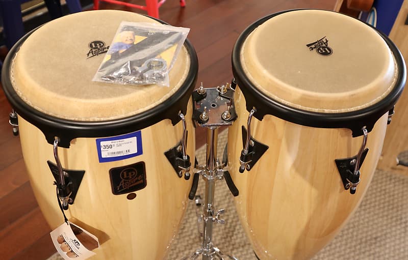 LP Aspire コンガセット 10\"&11\" スタンド付き 中古美品 手渡 LP Aspire Conga Set 10
