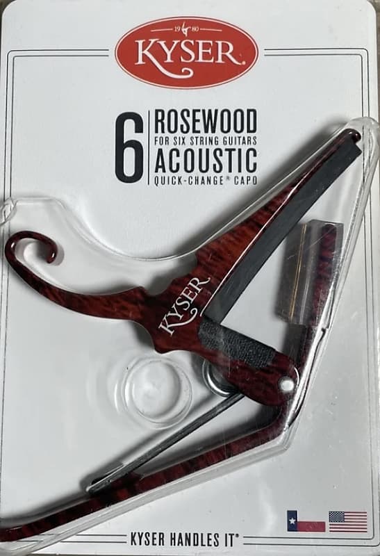 Kyser 6 string rosewood acoustic capo Reverb