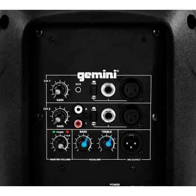 Gemini AS-2108P 8" 500W Powered Loudspeaker image 3