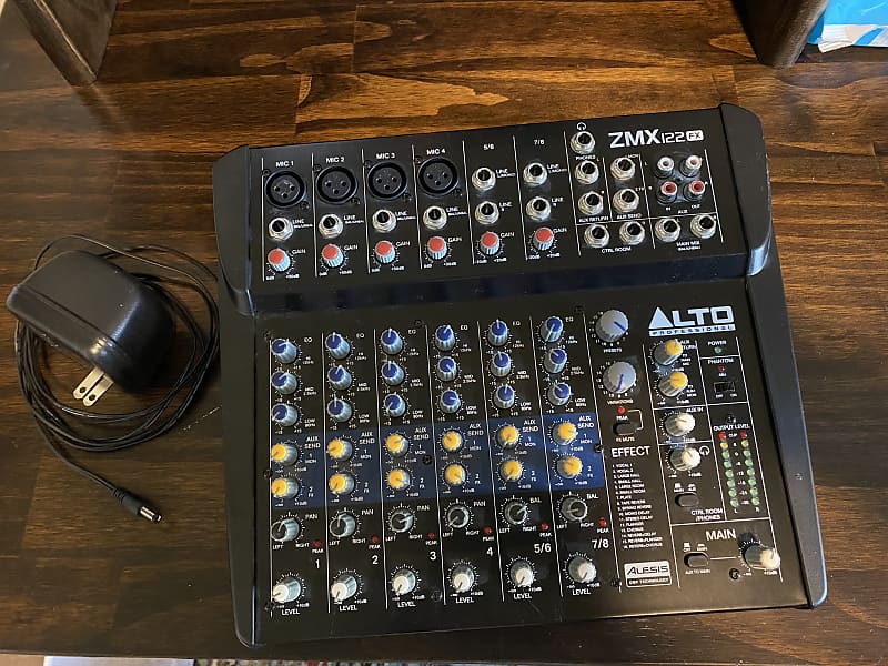 Alto ZMX122FX 8Channel Compact Mixer w/Effects Reverb