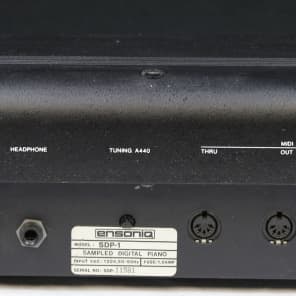 Vintage 1980's Ensoniq SDP-1 Keyboard w/Case & Pedal 76-Key Not Fully Functional #31707 image 8