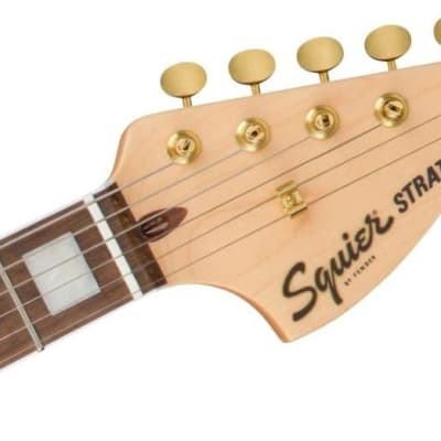 Squier by Fender 40th Anniversary Stratocaster Gold Edition Lake Placid Blue image 3