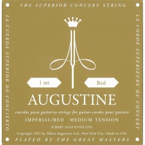 Augustine Imperial Red Medium Tension Classical Guitar Strings