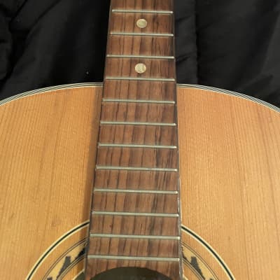 1960’s Made in Japan Silvertone  Acoustic Classical Guitar model #2688  Natural wood image 3