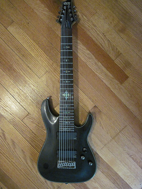 Schecter damien hot sale elite 8 string