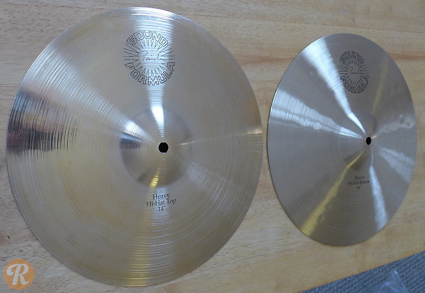 Paiste 14" Sound Formula Heavy Hi-Hat Cymbal (Pair) 1990-1992 image 7