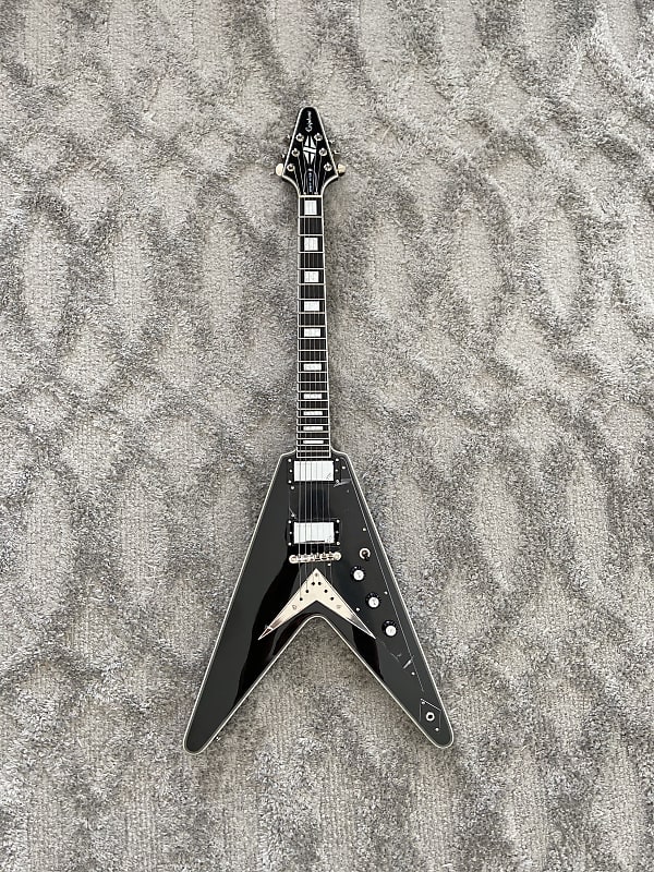 Epiphone Brent Hinds Rare Flying V Custom Black HSC | Reverb Epiphone Brent Hinds Rare Flying V Custom Black HSC | Reverb