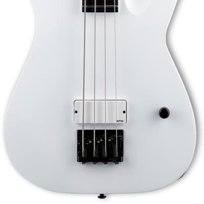 ESP LTD M-4 Arctic Metal Bass Guitar - Snow White Satin for sale