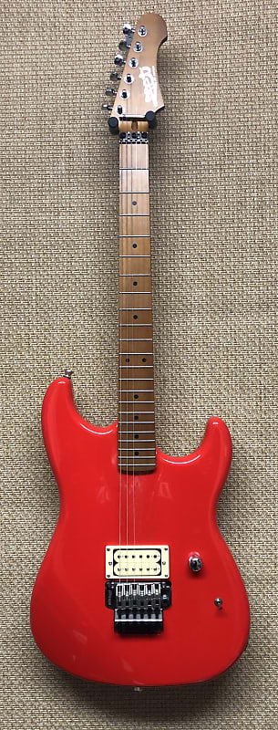 Jet Guitars JET JS-700 RD H S-Style, NAMM Guitar, Wilkinson Trem, Red Finish, Roasted Maple Neck, Basswood Body image 1