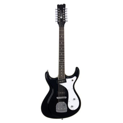 Eastwood Guitars Sidejack 12 DLX - Black and Chrome - Mosrite-inspired 12-string electric guitar - NEW! image 4