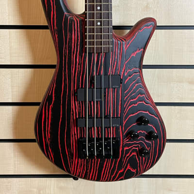 Spector NS Pulse 4 Carbon Series CR Cinder Red Electric Bass Guitar Gigbag image 2