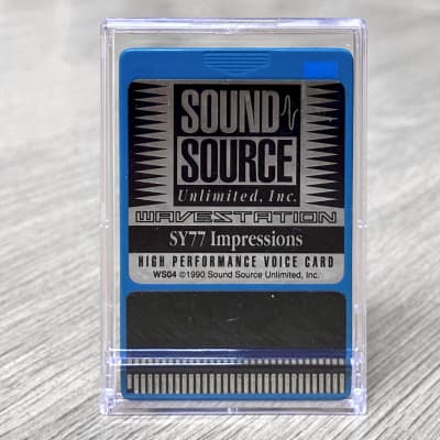 Korg Wavestation (A/D) Sound Source Unlimited WS04 SY77 Impressions ROM card