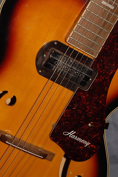 2008 Harmony H50  reissue Sunburst Hollow Electric Guitar image 1