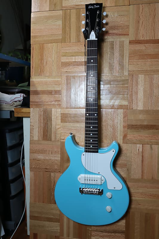 Harley Benton DC-Junior FAT Neck Benton Blue 2021 Amazing