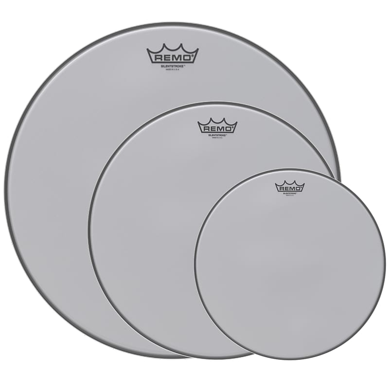 Remo 12/16/22" Silentstroke Drumhead (3 Pack Bundle) Reverb