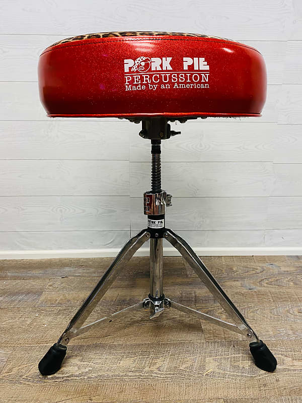 Pork Pie Leopard Print Heavy Duty Drum Throne Reverb