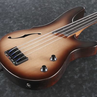 Ibanez SRH500F NNF Electric Bass Guitar Guitar - Natural Browned Burst Flat-Natural Browned Burst Flat image 4
