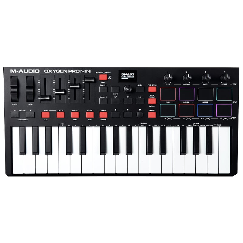 M-Audio Oxygen Pro Mini USB Keyboard Controller, 32 Key