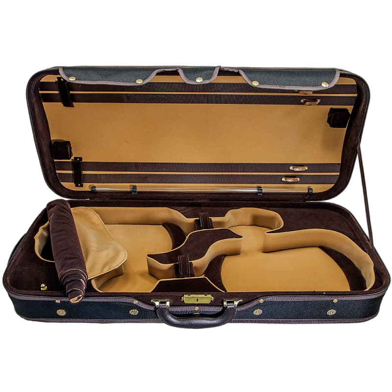 SKY Heavy Duty 4/4 Full Size Wooden Pro Double Violin Case | Reverb