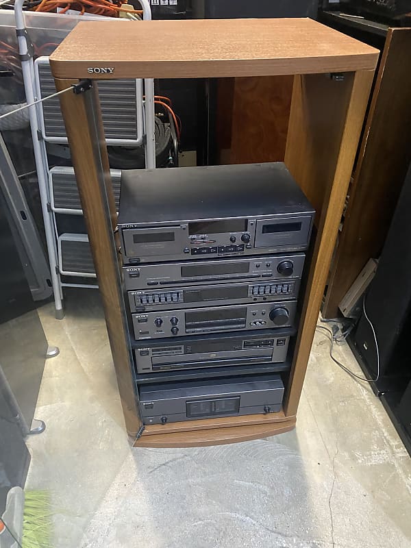 Sony Stereo System with cabinet 1999 model  			