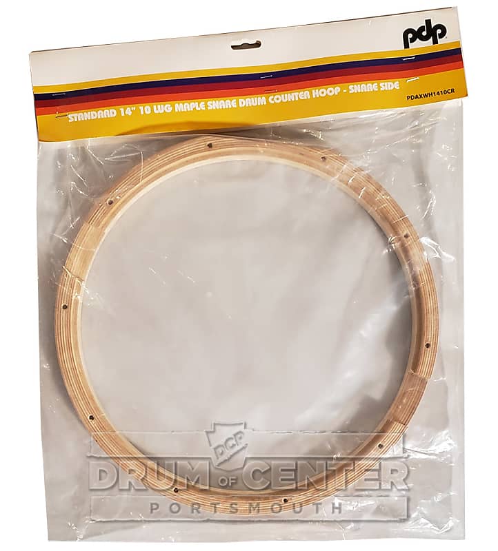 PDP Wood Snare Drum Hoop 14" 10-Lug Snare Side w/Cutouts image 1