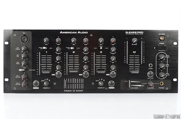 American Audio Q-2422 PRO Professional DJ Preamp Mixer