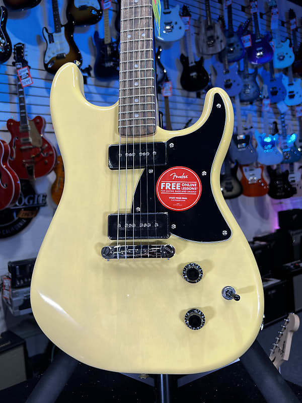 Squier Paranormal Strat-O-Sonic Electric Guitar - Vintage Blonde Authorized Dealer Free 228 GET PLEK’D! image 1